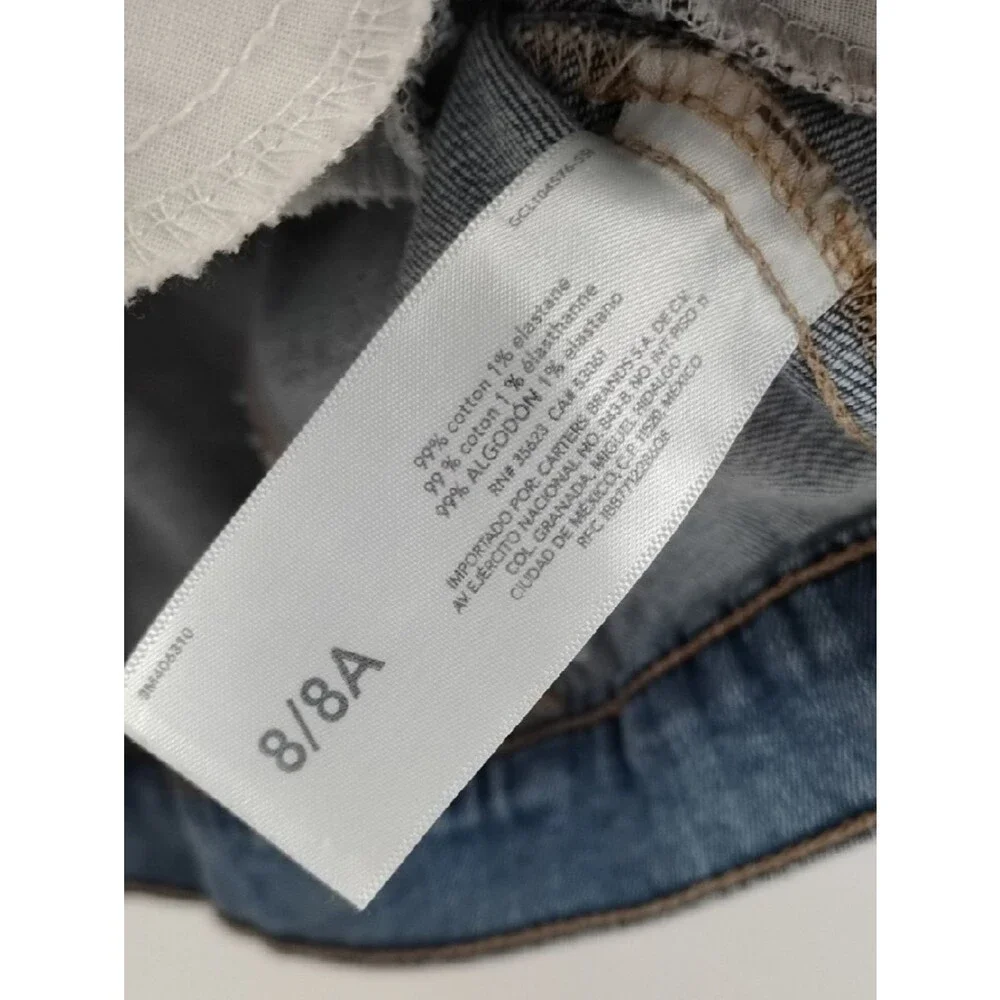 Carter's Kids Light Blue Denim Jacket Button Up Size 8